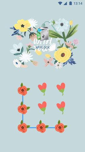 AppLock Theme Fresh Flower скриншот 1