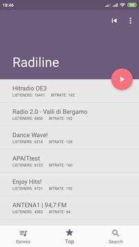 Radiline - an online radio screenshot 2
