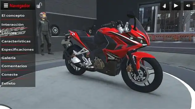 Bajaj Rouser App Interactiva screenshot 1