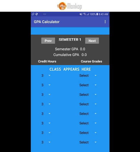 GPA CALCULATOR (Uew) screenshot 1