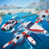 Sea Plane Pilot Floating Car Driving Games icon