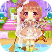 Dolls Makeover Room : Princess - Cleaning - Game 2