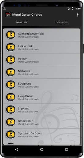 Metal Guitar Chords - offline скриншот 3