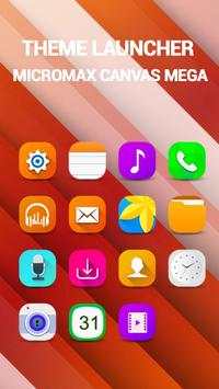 Launcher For Micromax Canvas Mega   themes screenshot 1