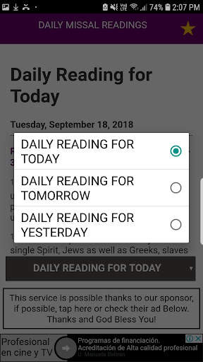 Daily Mass (Catholic Church Daily Mass Readings) screenshot 4