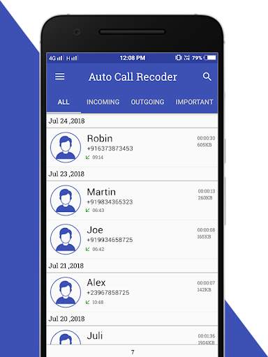 Auto Call Recoder 2 تصوير الشاشة