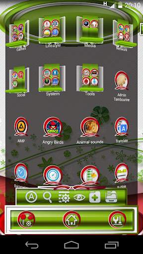 GreenLi 3D theme Next Launcher screenshot 2