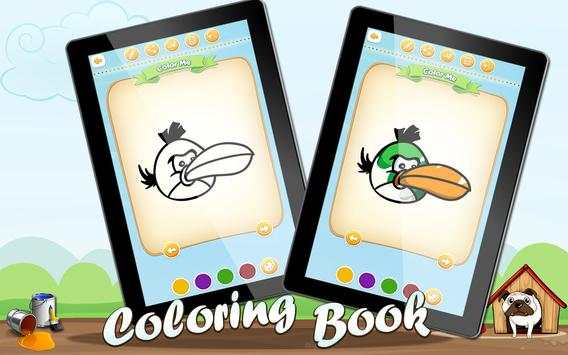 Angry Coloring Birds स्क्रीनशॉट 2