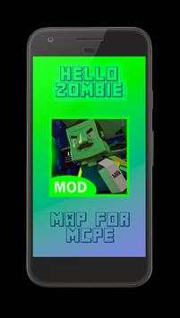 Hello Zombie Map for MCPE 1 تصوير الشاشة