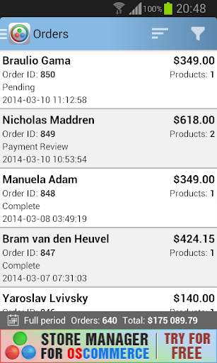 osCommerce Mobile Assistant screenshot 4