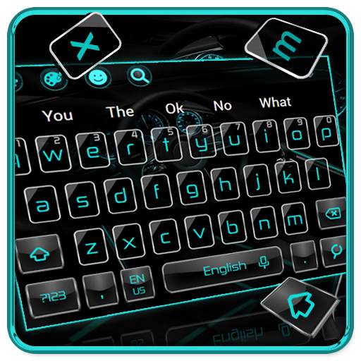 Real Man Blue Keyboard Themes 10001002