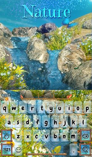Nature Animated Keyboard   Live Wallpaper screenshot 2