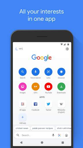 Google Go: A lighter, faster way to search screenshot 1