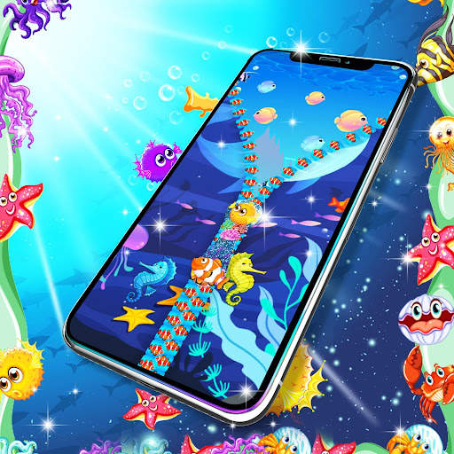 Fish zipper lock screen screenshot 6