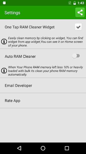 Clean RAM Memory screenshot 3