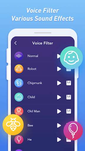 Funny Voice Changer & Sound Effects स्क्रीनशॉट 2
