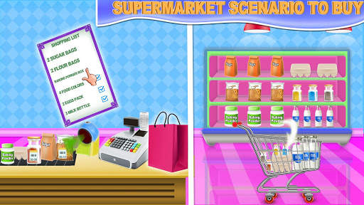 Pabrik cupcake pelangi: toko pembuat makanan roti screenshot 4