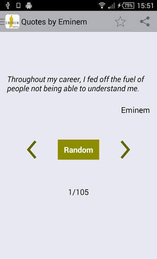 Quotes by Eminem 5 تصوير الشاشة
