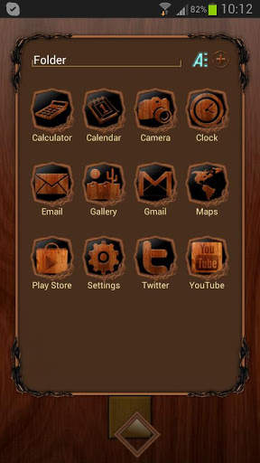Next Launcher Wood Theme screenshot 2