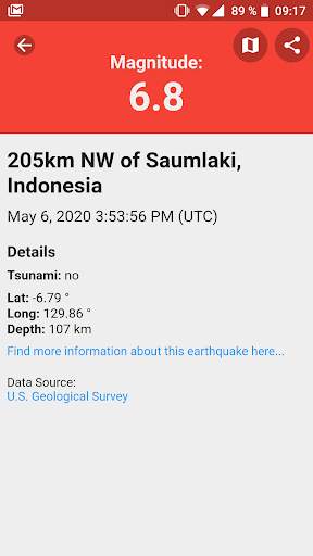Volcano & Earthquake - Info, Maps, News screenshot 7