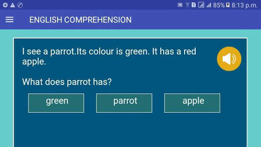 English Comprehension screenshot 2