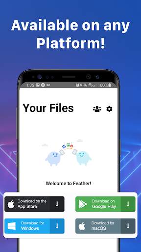 Send Files Anywhere Share It - Feather 3 تصوير الشاشة