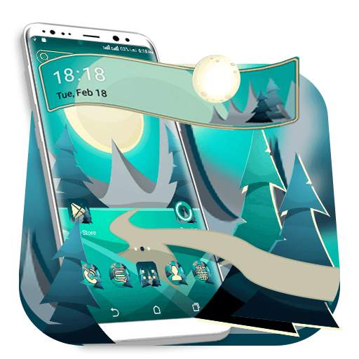 Moon Landscape Launcher Theme 1.0.1