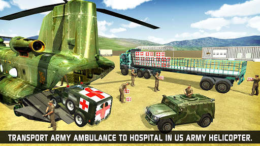 US Army Ambulance Driving Game : Transport Games screenshot 13