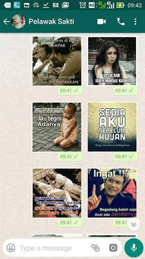 Stiker WA 4000  Perang Gambar Lucu WAStickerApps screenshot 4