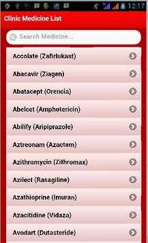 Clinic Medicine List screenshot 2