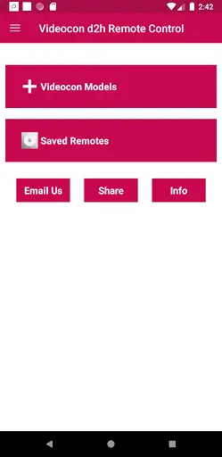 Videocon d2h Remote Control screenshot 1