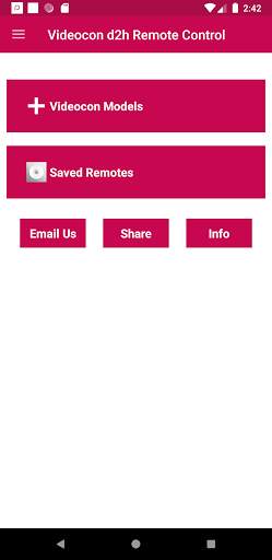 Videocon d2h Remote Control screenshot 1