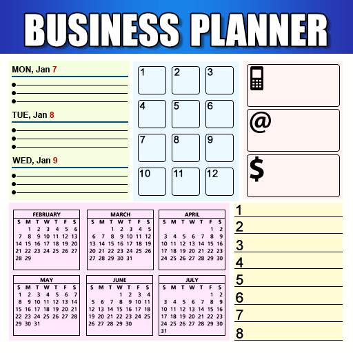Business Diary Sales Notes Register & Day Planner 1.8