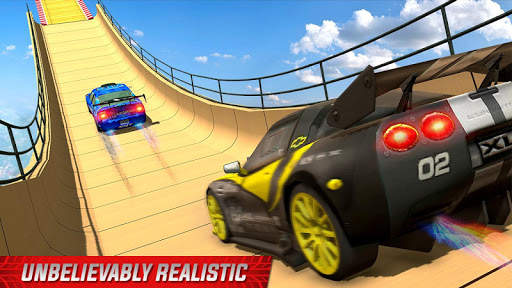 Impossible Mega Ramp Sports Car Stunt Drive screenshot 1