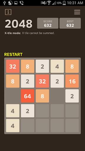 2048 Number puzzle game screenshot 2