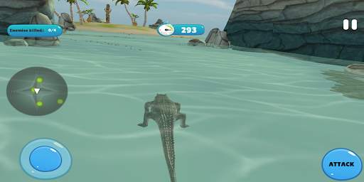 Angry Crocodile Attack 2021 - Wild Hunt Game screenshot 1