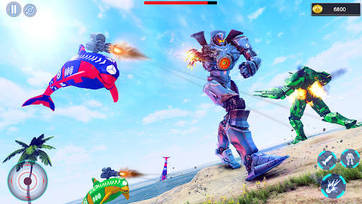Dolphin Robot Transform Wars screenshot 8