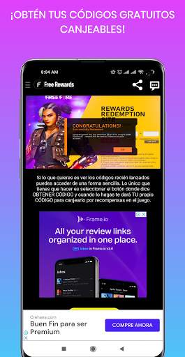 🎁 FreeRewards - Recompensas para Free Fire screenshot 4