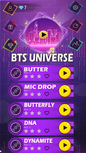 BTS Universe Piano Tiles screenshot 1