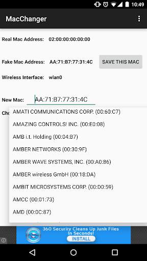 Wifi Mac Changer screenshot 4