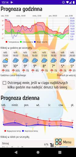 Prognoza Pogody i Jakość Powietrza z Widżetami screenshot 2