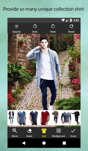 Man T-Shirt Photo Suit screenshot 2