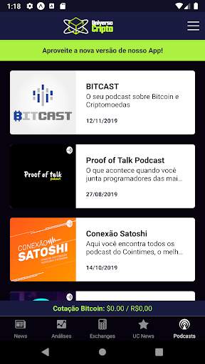 Cotação Bitcoin e Notícias de Criptomoedas por UC screenshot 6