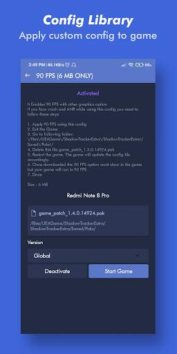 GFX Tool 90 FPS - Gameora screenshot 2