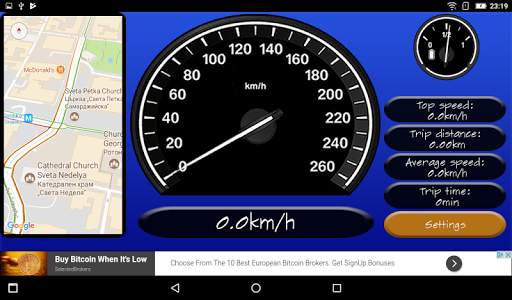 Simple Speedometer Lite screenshot 1