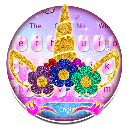 Glitter Unicorn Keyboard Theme icon