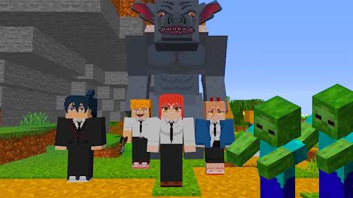 Chainsaw Man mod minecraft screenshot 1