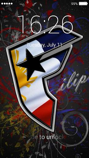 Philippines Flag Lock Screen 6 تصوير الشاشة