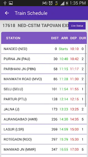 Live Train Status screenshot 7