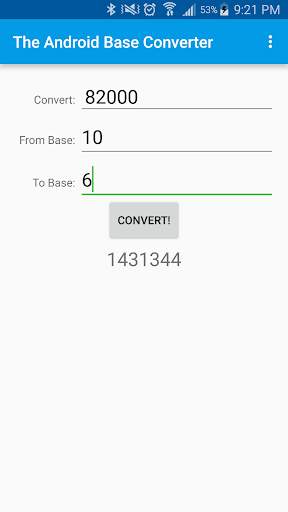 The Android Base Converter स्क्रीनशॉट 2
